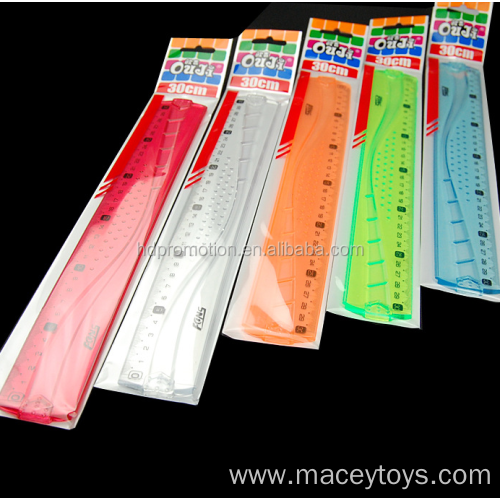 Flexible plastic ruler 15/20/30 cm school stationery